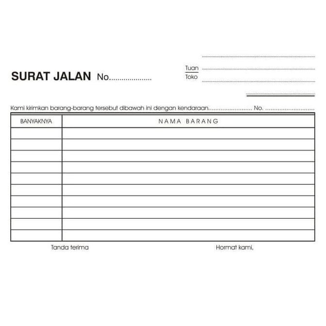 

Monggo] Surat Jalan Besar Ncr Domba 2Ply