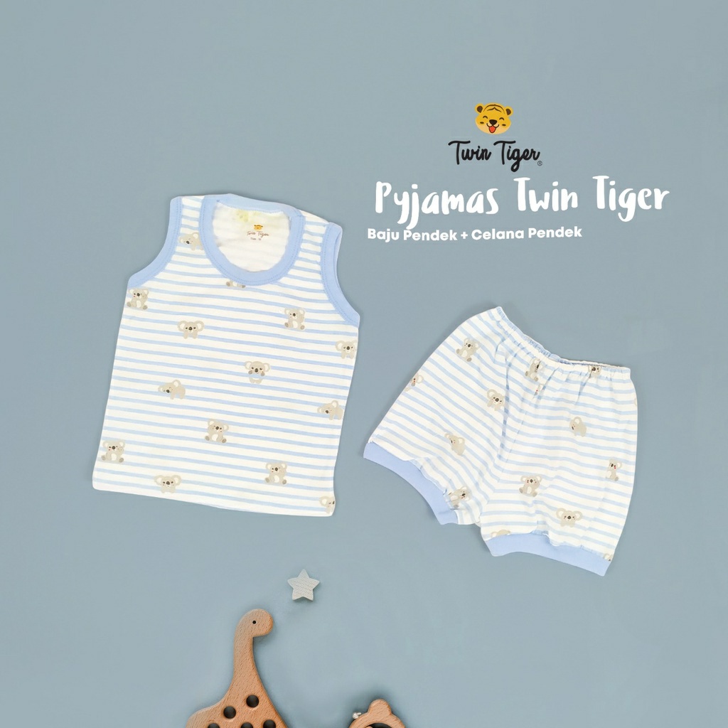 Twin Tiger Setelan Kutung Print Per 2 Pcs