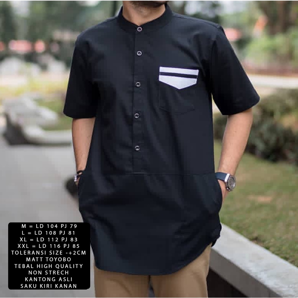 [Moden NI]Baju koko pria matt toyobo varian warna