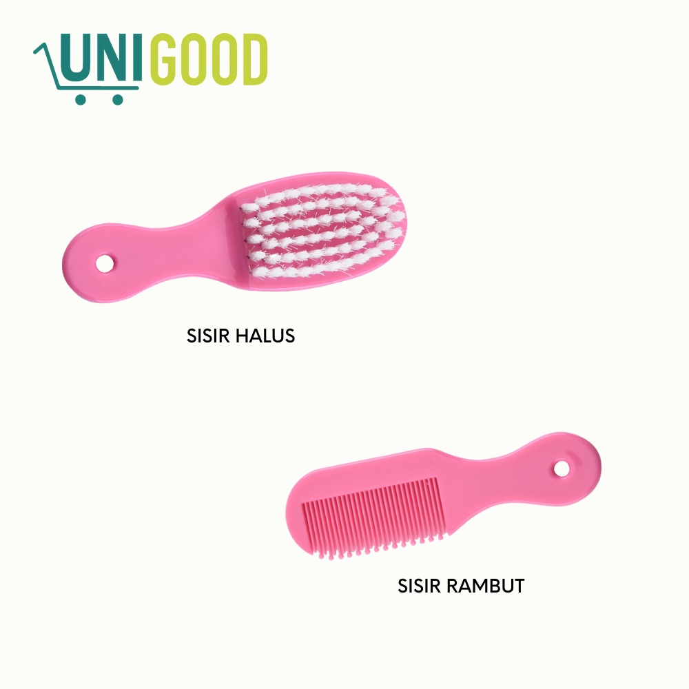 UNIGOOD - Baby Care Hair &amp; Nail Kit Set 8 in 1 Gift Set Alat Perawatan Bayi