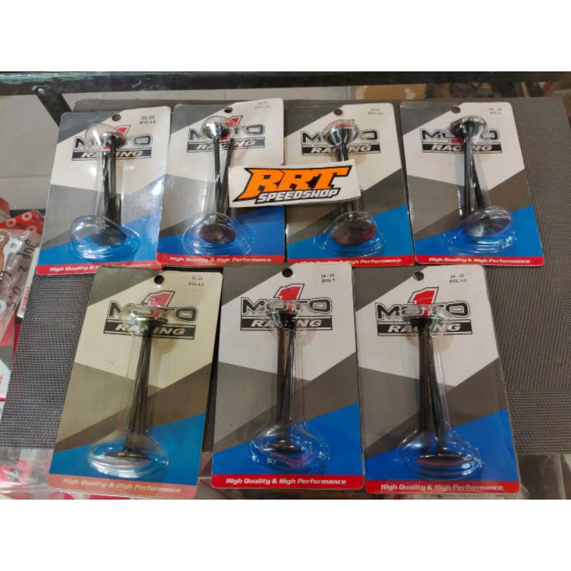 Klep Moto1 Racing Lengkap All Size