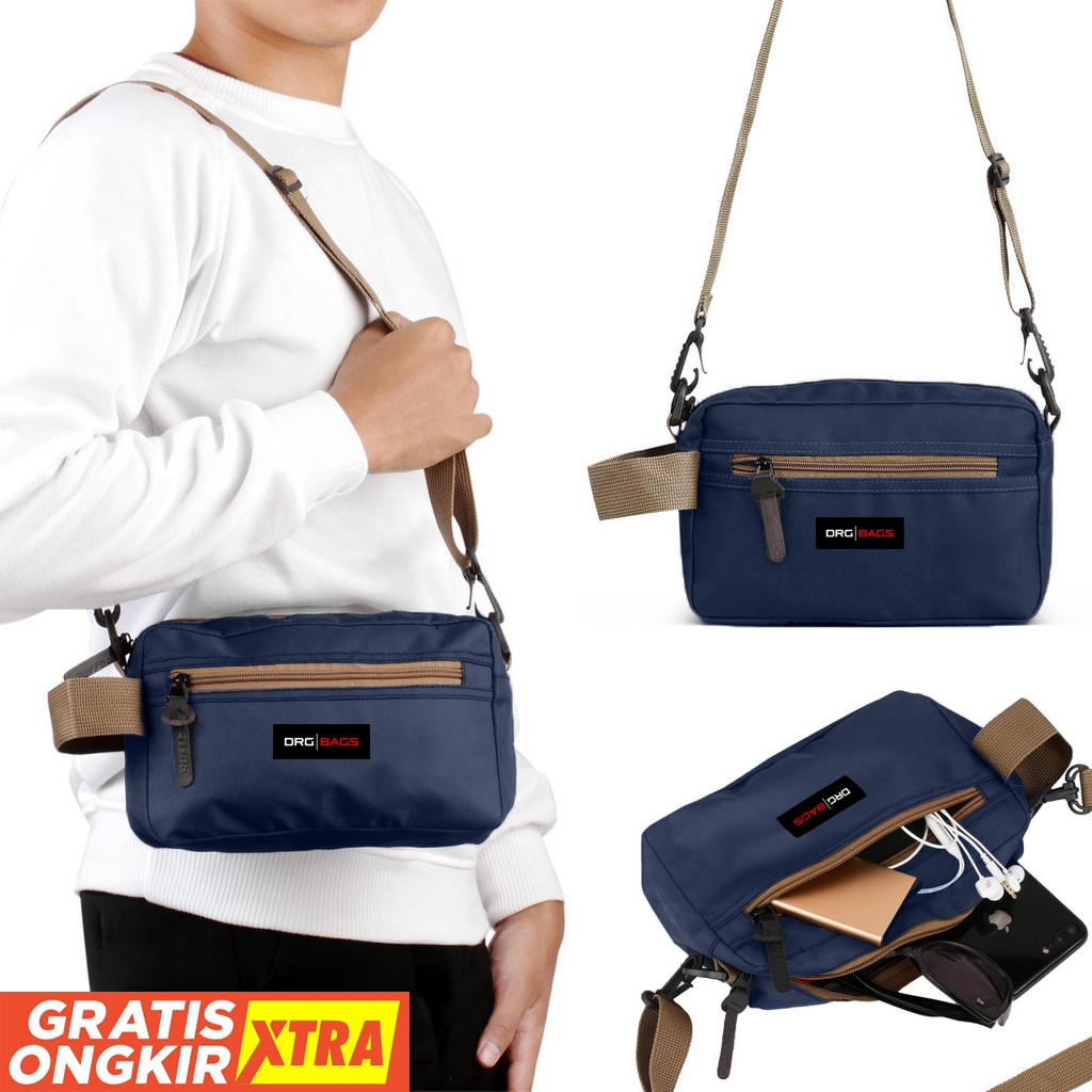 Tas Tangan DOPP Hand Bag Pouch Clutch Selempang Slempang Sling Slingbag Pria Wanita Cowok Cewek ORI