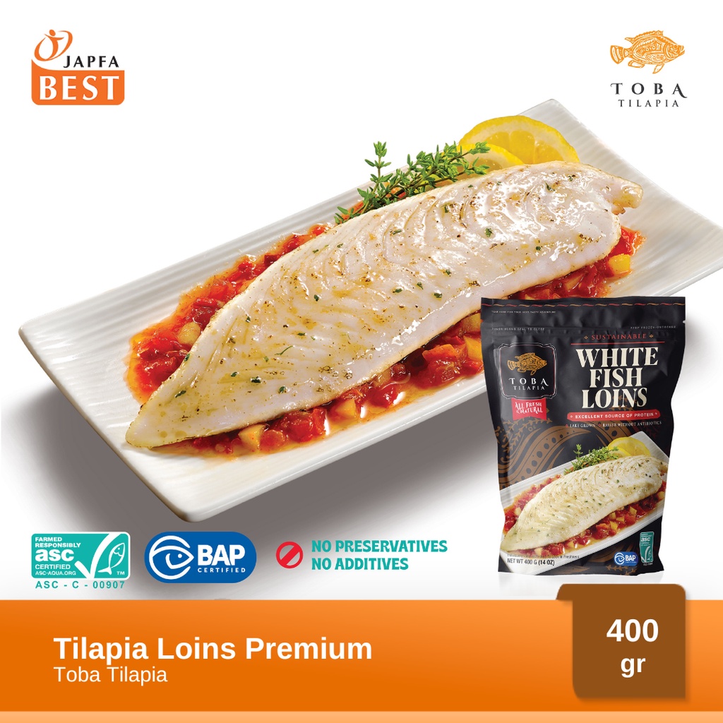 Ikan Tilapia Loins Premium / Ikan Nila Loins 400gr