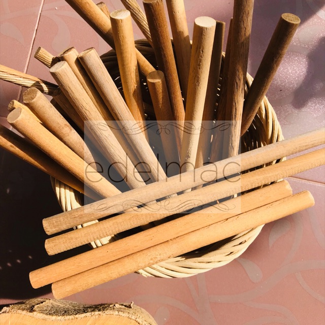 Kayu Jati Dowel Macrame Diameter 16mm