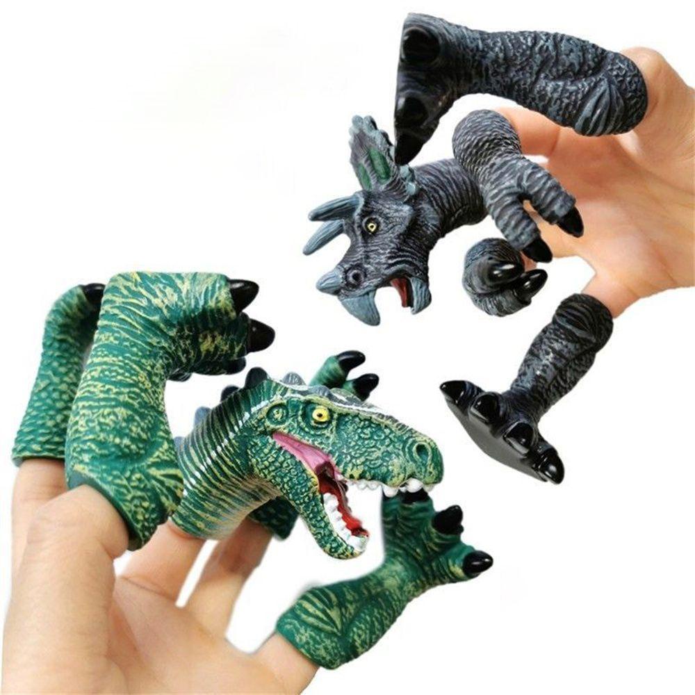 Quinton Dinosaurus Tangan Wayang Anak Lucu Bercerita Prop Bermain Peran Mainan Orang Tua Bercerita Alat Peraga Hand Toy Animal Head Gloves