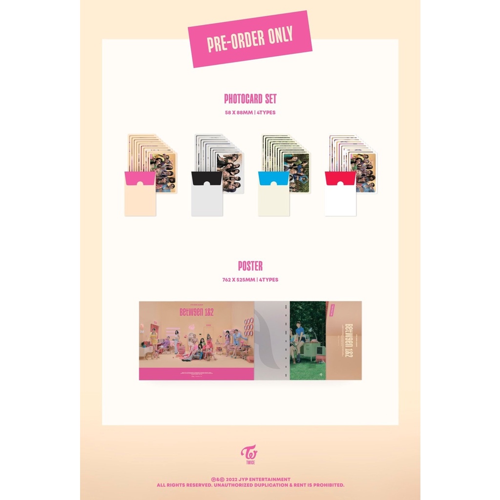 TWICE - 11th Mini Album BETWEEN 1&amp;2 (online POB)