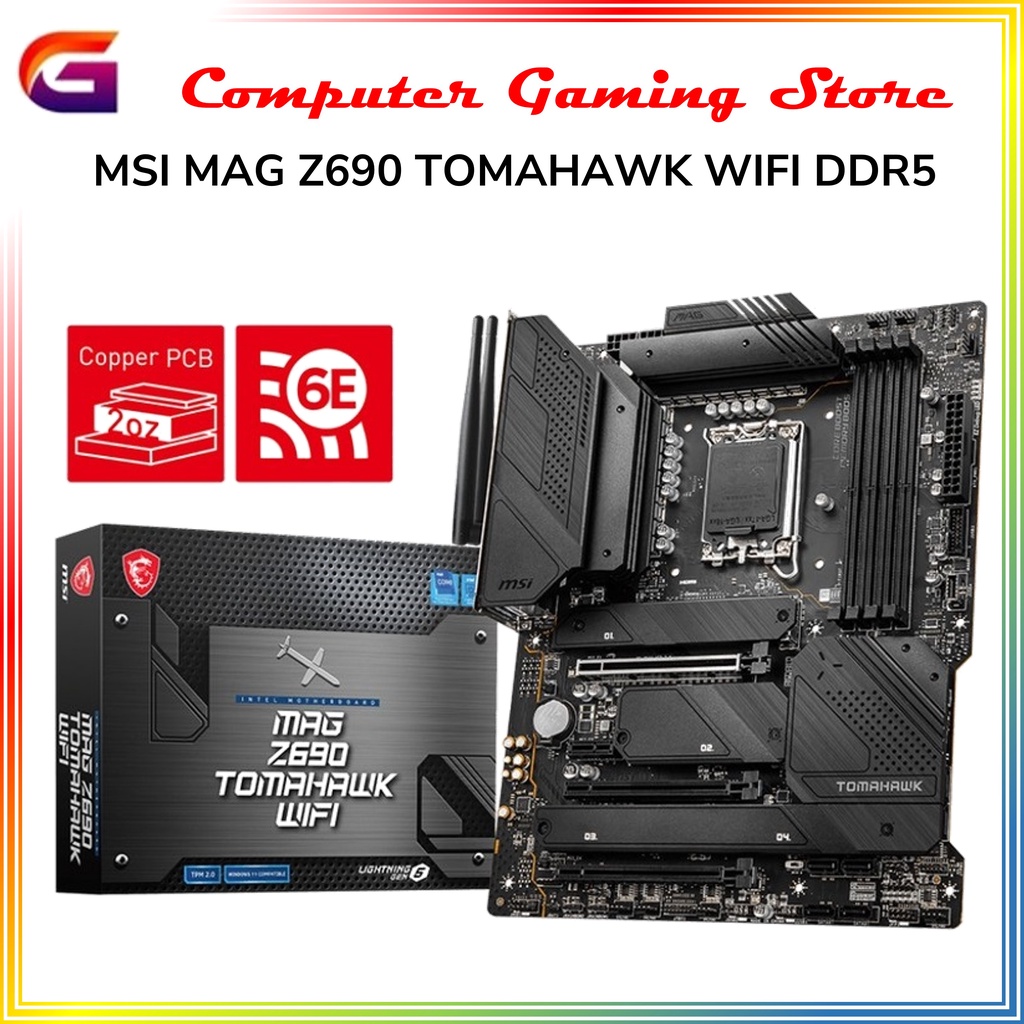 MSI MAG Z690 TOMAHAWK WIFI DDR5 Motherboard Intel LGA 1700, Gen12