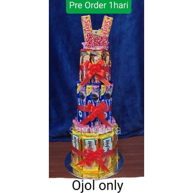 

Snack Ultah Anak Kekinian / Kue Ultah Snack / Snack Tower / Snack Susun / Kue Ulang Tahun