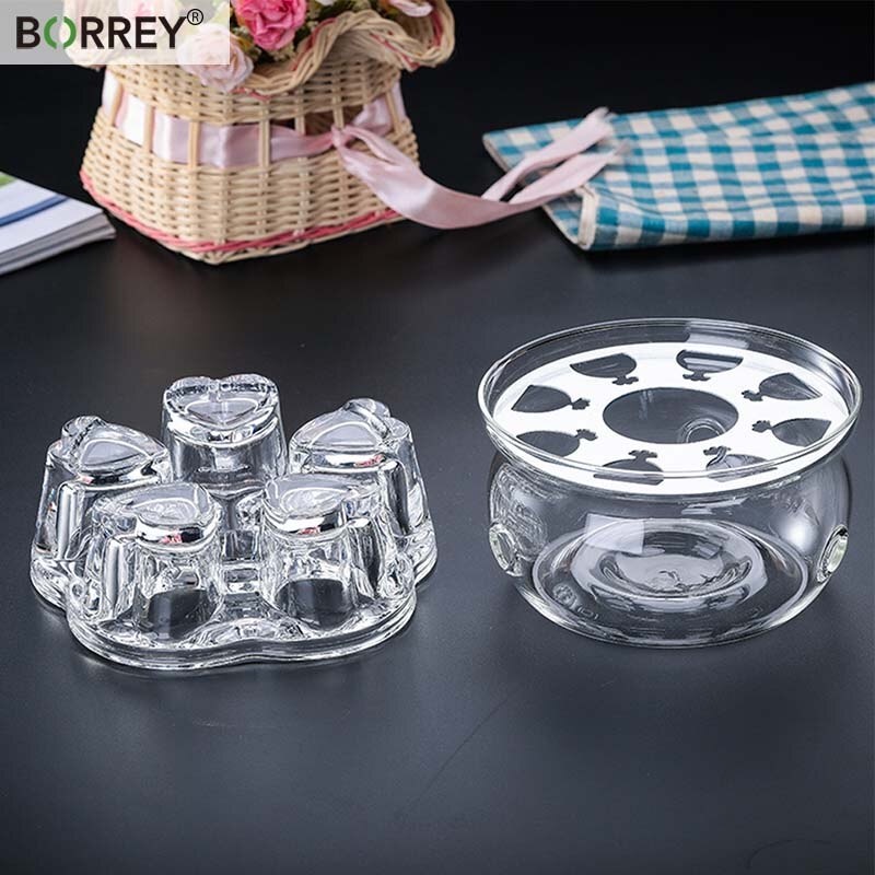 BORREY Tatakan Pemanas Teko Teh Kopi Teapot Warmer Base - BR-191 - Transparent