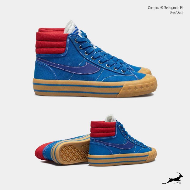 Sepatu Compas Retrograde Hi blue