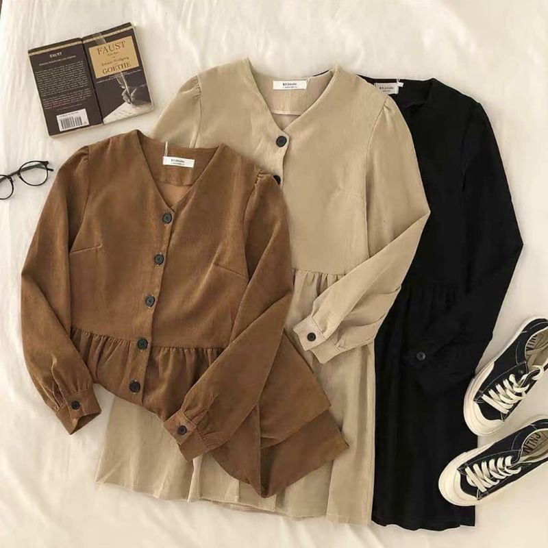 OUTER WANITA || WOODY LONG OUTER || PAKAIAN WANITA || KOREAN STYLE