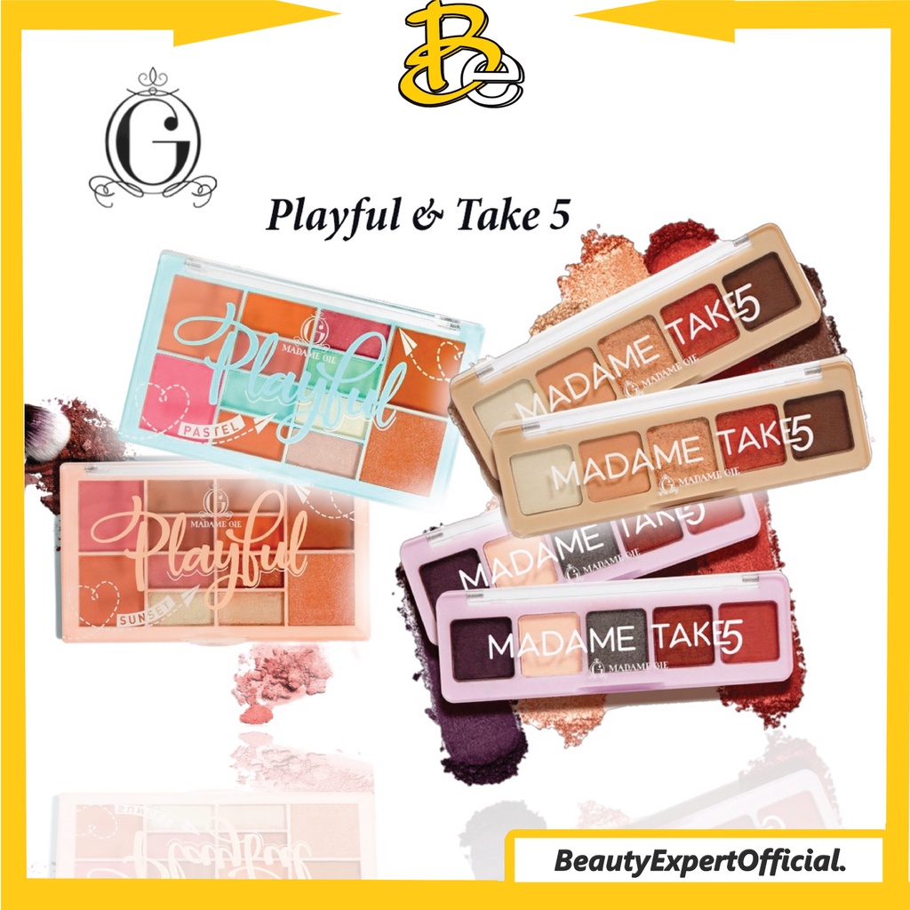 ⭐️ Beauty Expert ⭐️ Madame Gie Madame Take 5 Eyeshadow - Madame Gie Madame Playful Eyeshadow - MakeUp