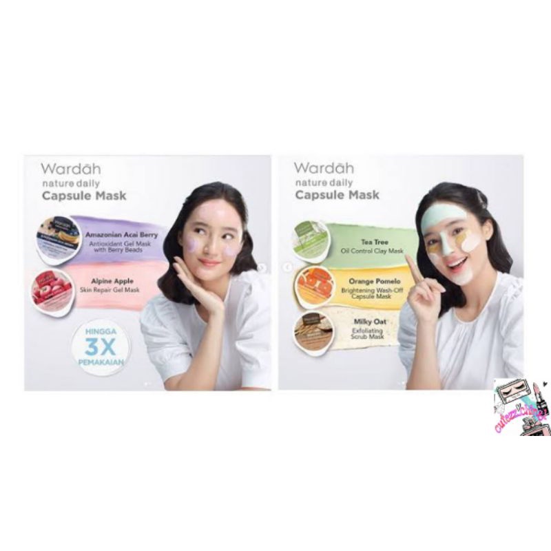 ☃️Cutezz_Ching1☃️Wardah Nature Daily Capsule Mask 10ml