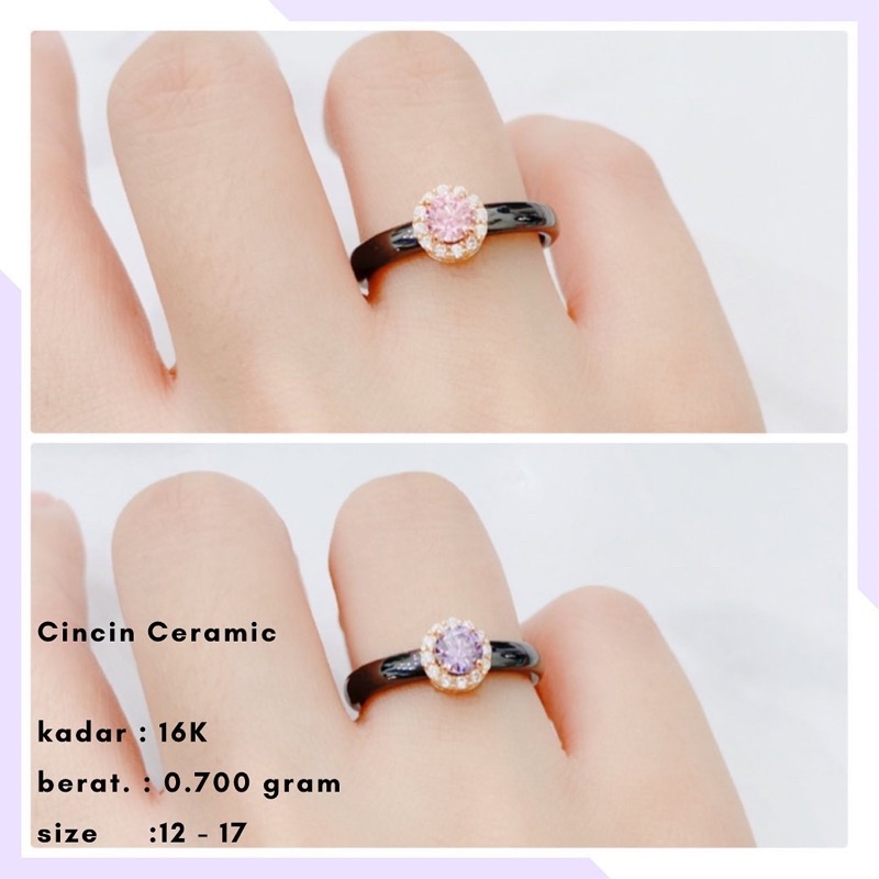 Cincin Emas Ceramic 0.700 Gr