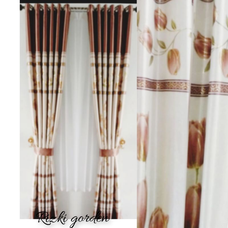 Gorden Hordeng Blackout Polos Emboss minimalis mewah dan cantik