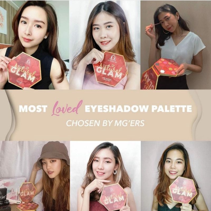 MADAME GIE Natural Glam - Make Up Eyeshadow Palette Palet Pallette