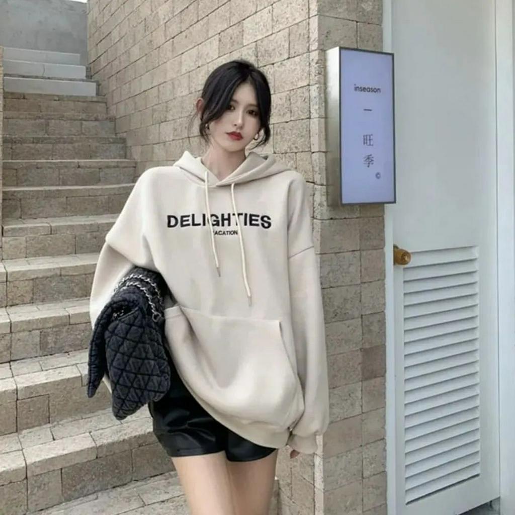 DELIGHTS SWEATER OVERSIZE SWEATER KOREAN STYLE FLEECE