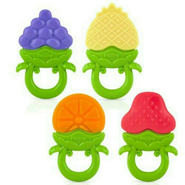 nuby strawberry teether