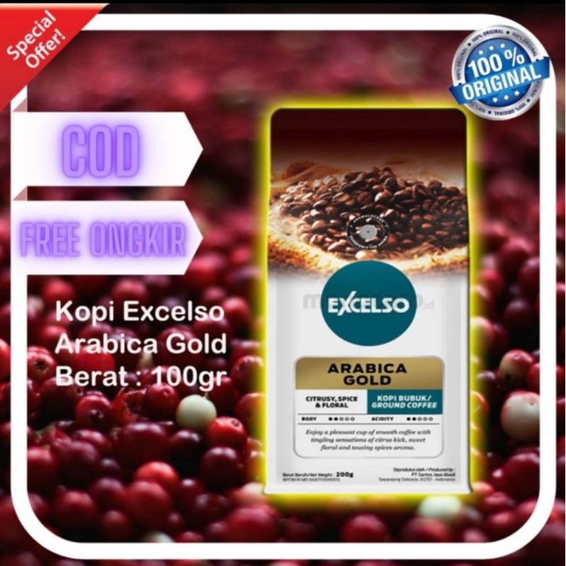 

Excelso Robusta Gold bubuk Kopi 100gr