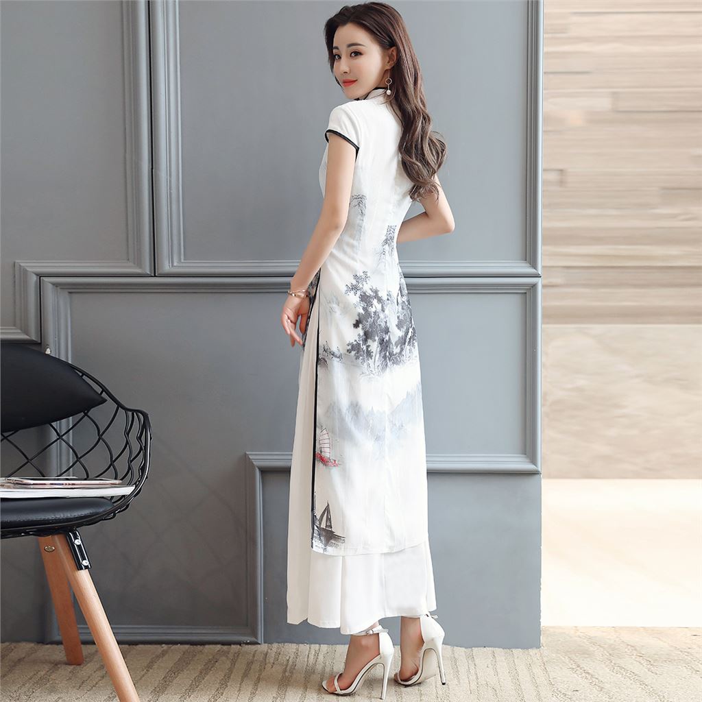 cheongsam women's 2021 summer new Korean version slim fitting retro Chinese Feng