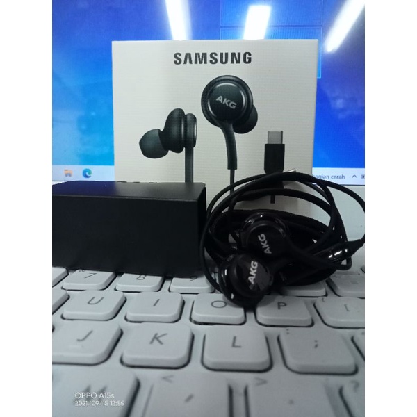 Earphone Headset Handsfree Samsung AKG S10 Lite Note 10+ Note 10 Lite A80 A90 Usb Type-C Original