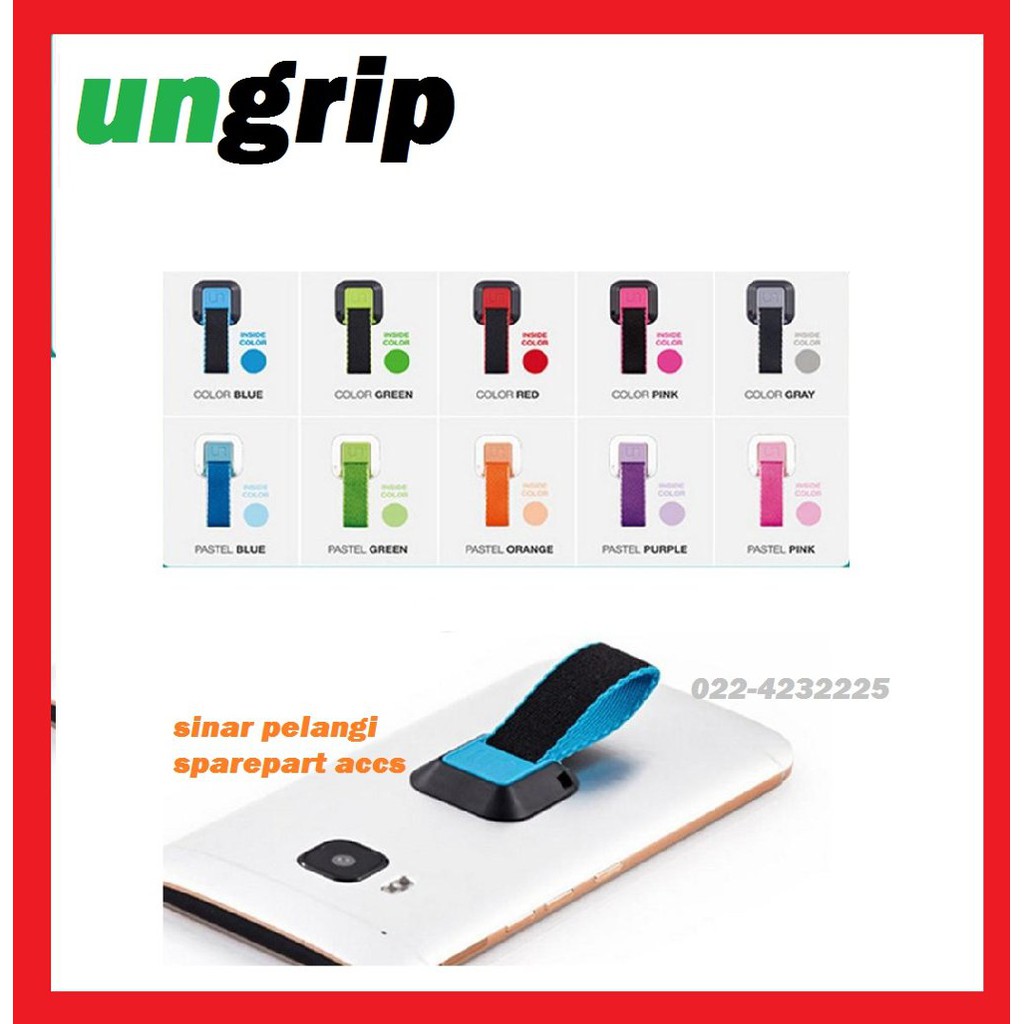 Jual UNGRIP GRIP HOLDER RING POLYSTER PHONE STRAP POLOS 907917