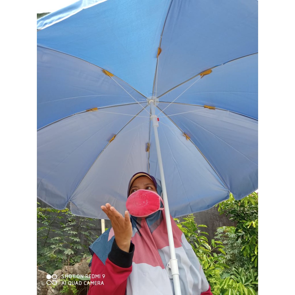 Payung Pantai Tenda Jualan Jumbo Anti UV 42&quot;(210cm) Parasol Original Osaka/Nagoya