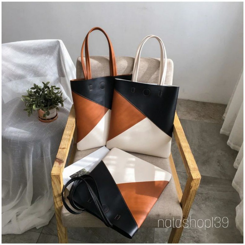 2021 New Woman Fashion Tote Bag Resleting Simple Tas Wanita Murah