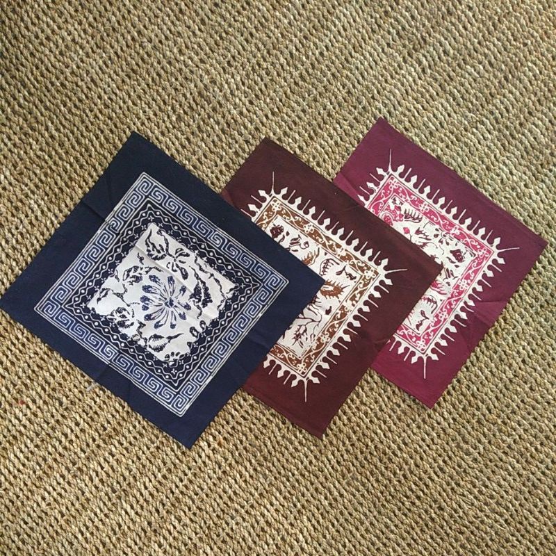 Serbet Makan Motif Batik, Lap Dapur, Serbet Makan Bahan Blacu, Griya Batik Slendang Pekalongan