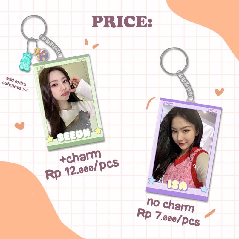 STAYC KEYRING VOL.2 KEYCHAIN CHARM GANTUNGAN KUNCI SWITH