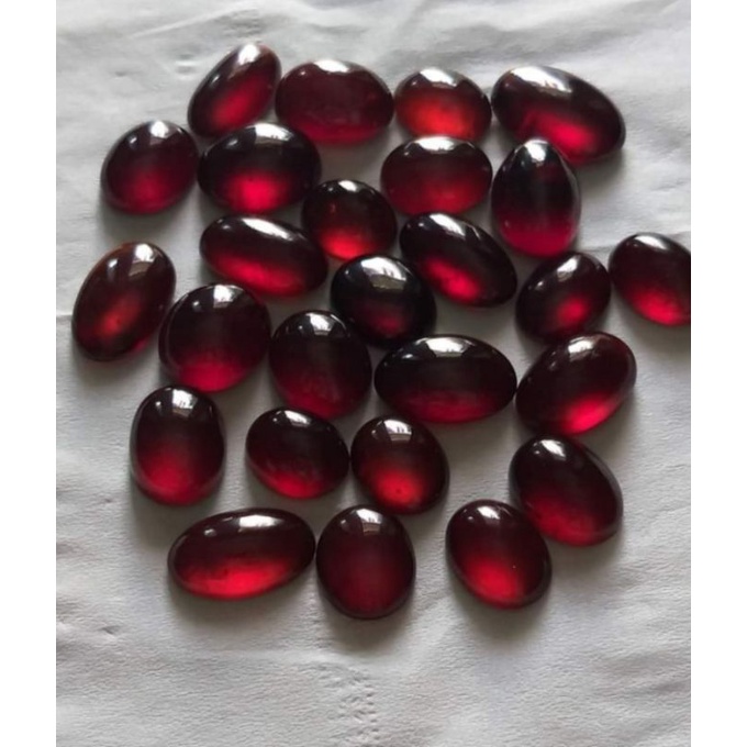 natural red garnet top kualitas giwang abis luster muncrat