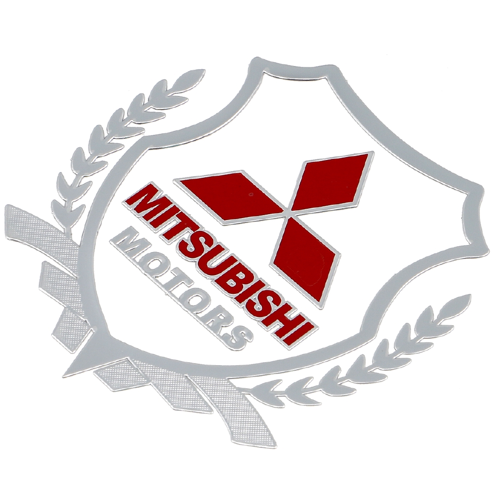 Mitsubishi Otomotif plating stiker logam pelapisan Mitsubishi Emblem Mobil Lencana Lencana dekoratif Stiker Telepon