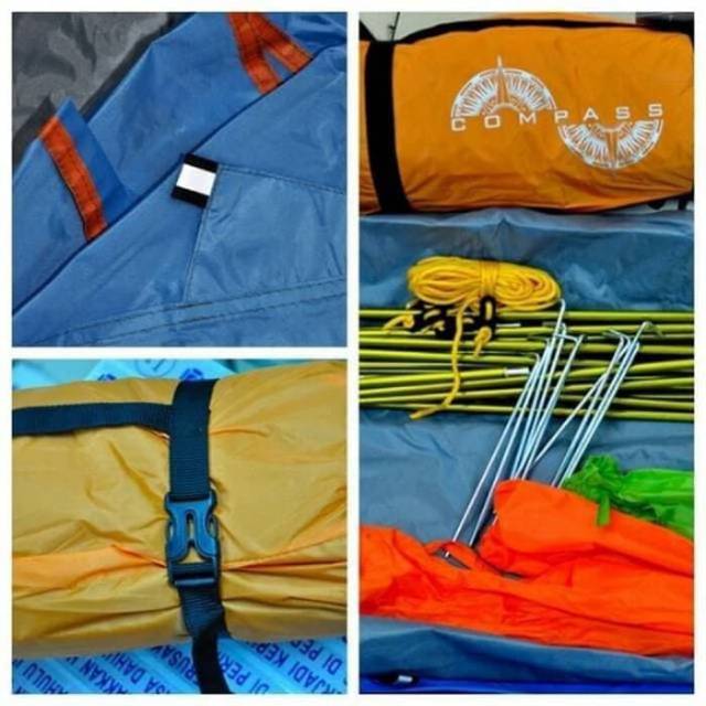 Tenda compass 2 ultralight tenda compass frame aloy tenda compas kap. 2 orang double layer