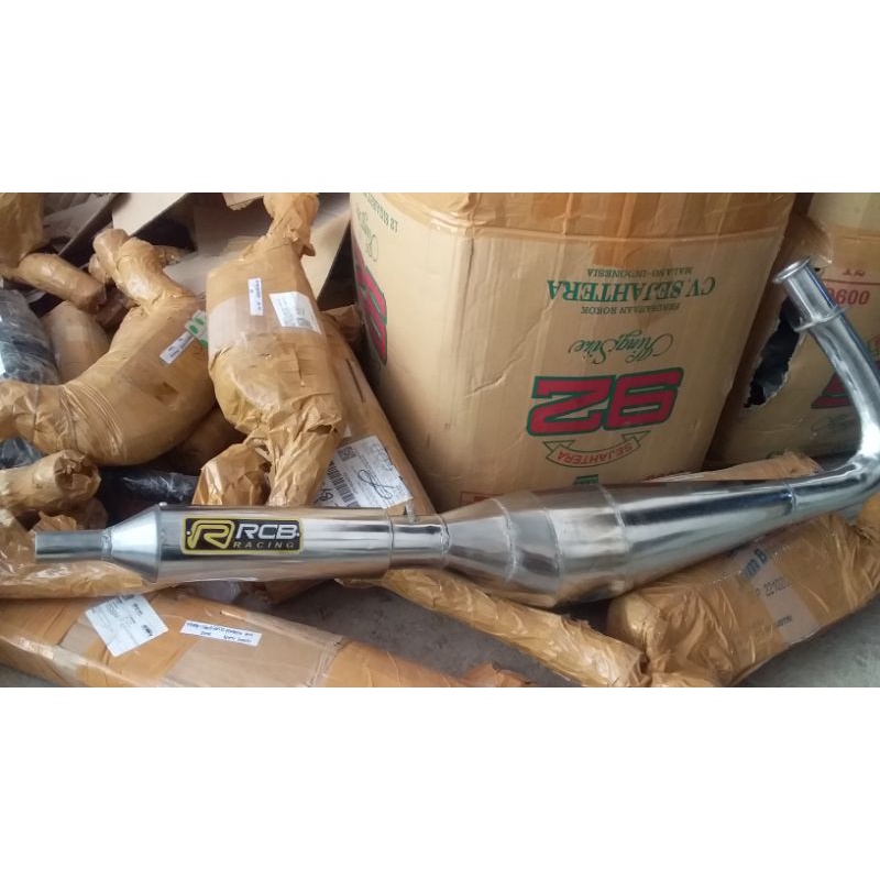 knalpot RCB kolong crome buat motor rx king rx spesial dll suara garing kemrincing
