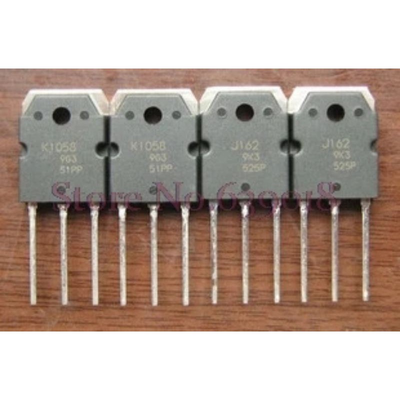 Mosfet 2SK1058 2SJ162 K1058 J162 TO-3P sepasang