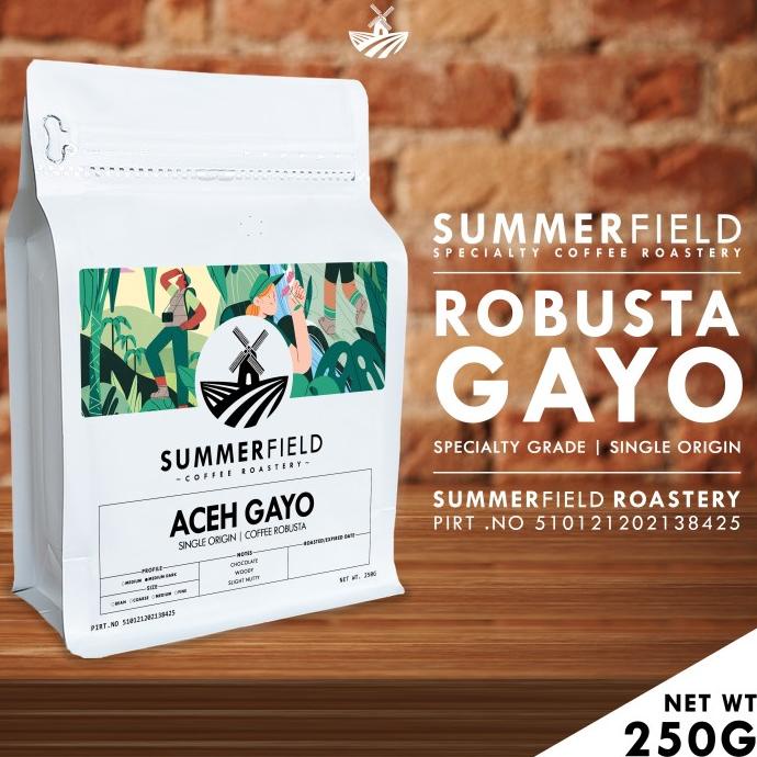 

[ COD ] Kopi Robusta Aceh Gayo 250g | Summerfield Specialty BIG SALE Kode 920