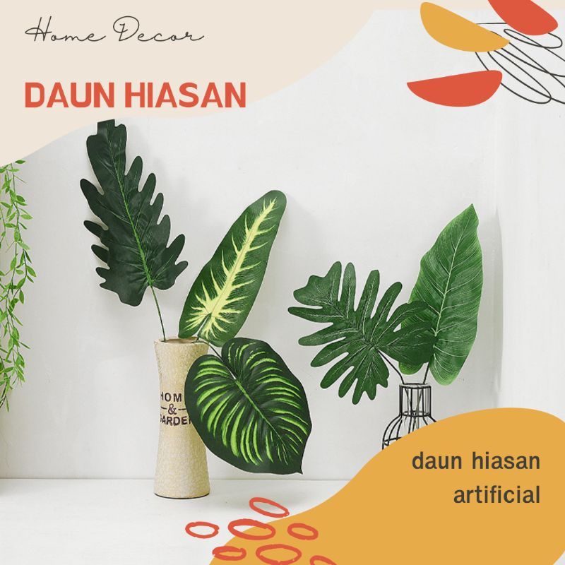 Daun Monstera Series Semangka Canna Pillow