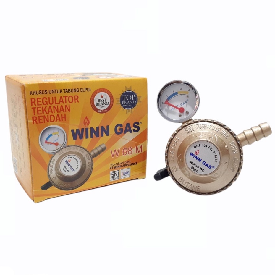 Winn Gas W68M - Regulator Gas Meteran Tekanan Rendah