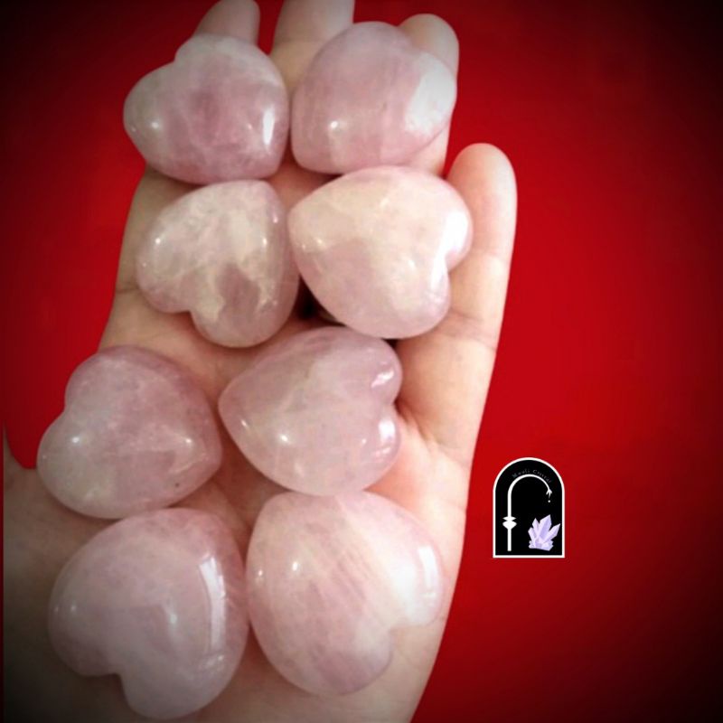 Rose Quartz Crystal Natural /Heart Crystal