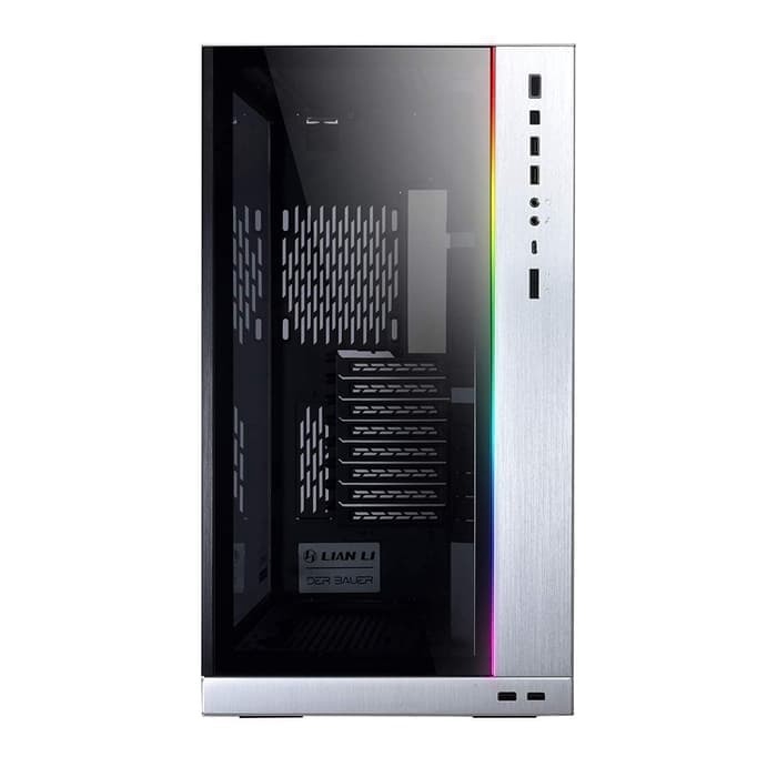 LIAN LI PC-O11 DYNAMIC XL (ROG) SILVER TEMPERED GLASS / Casing Gaming