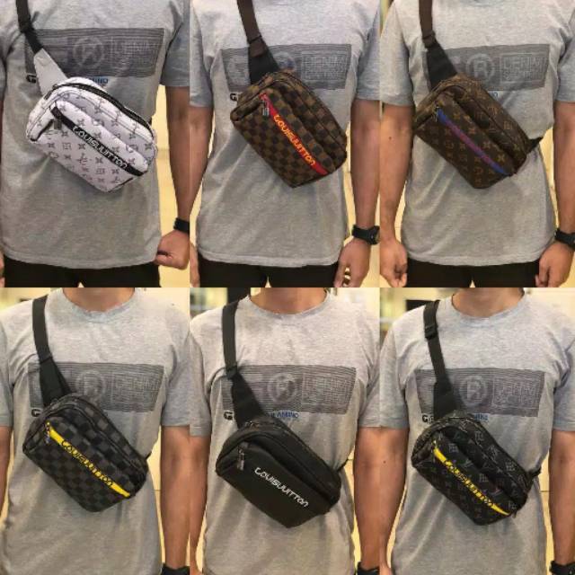 New arrival. Tas dada selempang pria LV 4834. Tas import batam