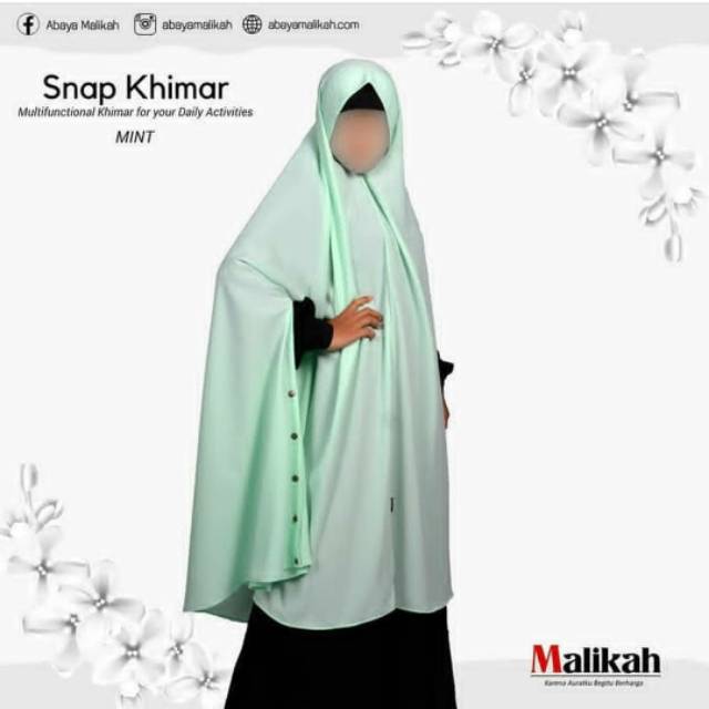 Snap Khimar by Abaya Malikah (mint)