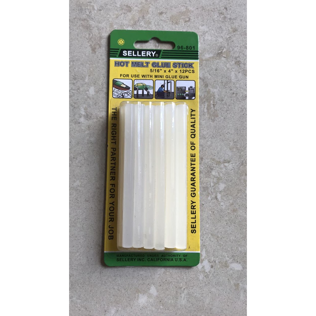 

SELLERY HOT MELT GLUE STICK 5/16 x4 “ 96-801 / ISI LEM GLUE STICK