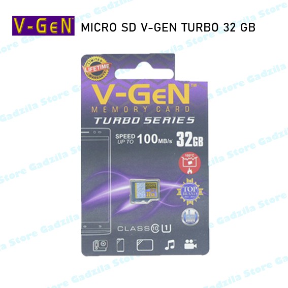 Micro SD VGen 32 GB TURBO Class 10 | microSD  V-Gen 32GB Class10