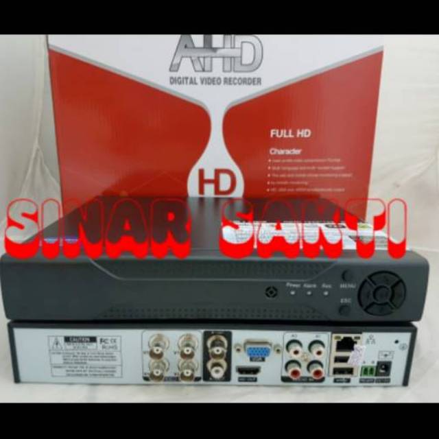 DVR CAMERA CCTV 4CH AHD/RECORDER CCTV SUPPORT SEMUA CCTV