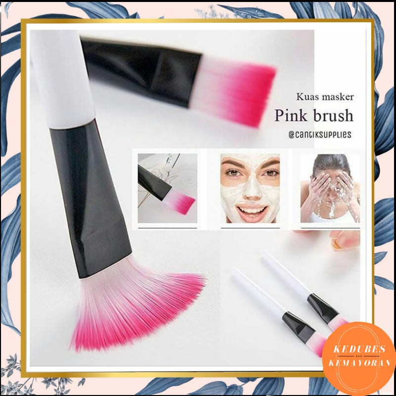 Kuas Make Up Bulu pink Brush Premium Quality [ 1pcs] KK