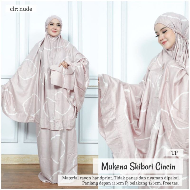 mukena Shibori Cincin adem