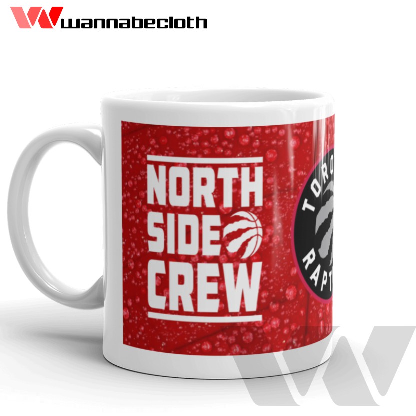 Gelas Toronto Raptors NBA Mug Toronto Raptors Basket Mug NBA Raptors North Side Crew V3