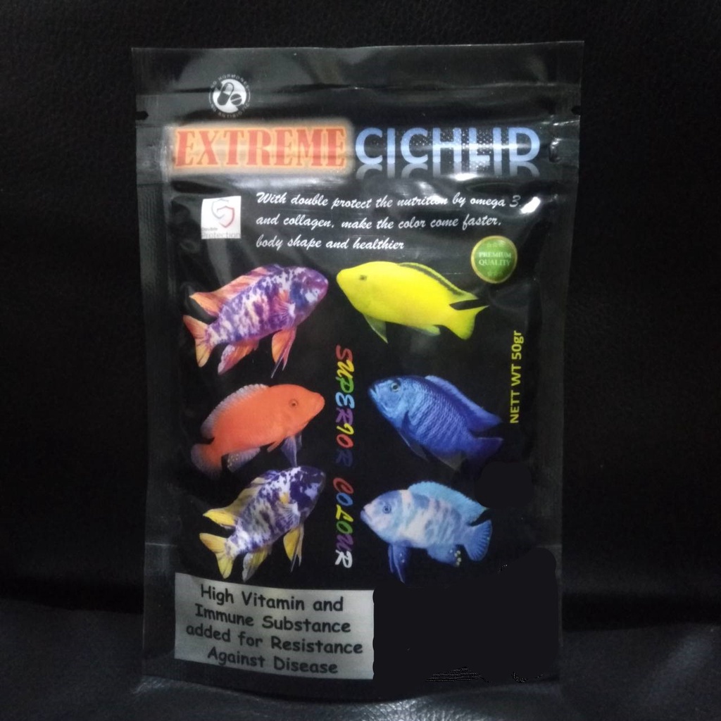 RED SIZE M EXTREME CICHLID 50GR PAKAN IKAN TROPICAL MAKANAN IKAN