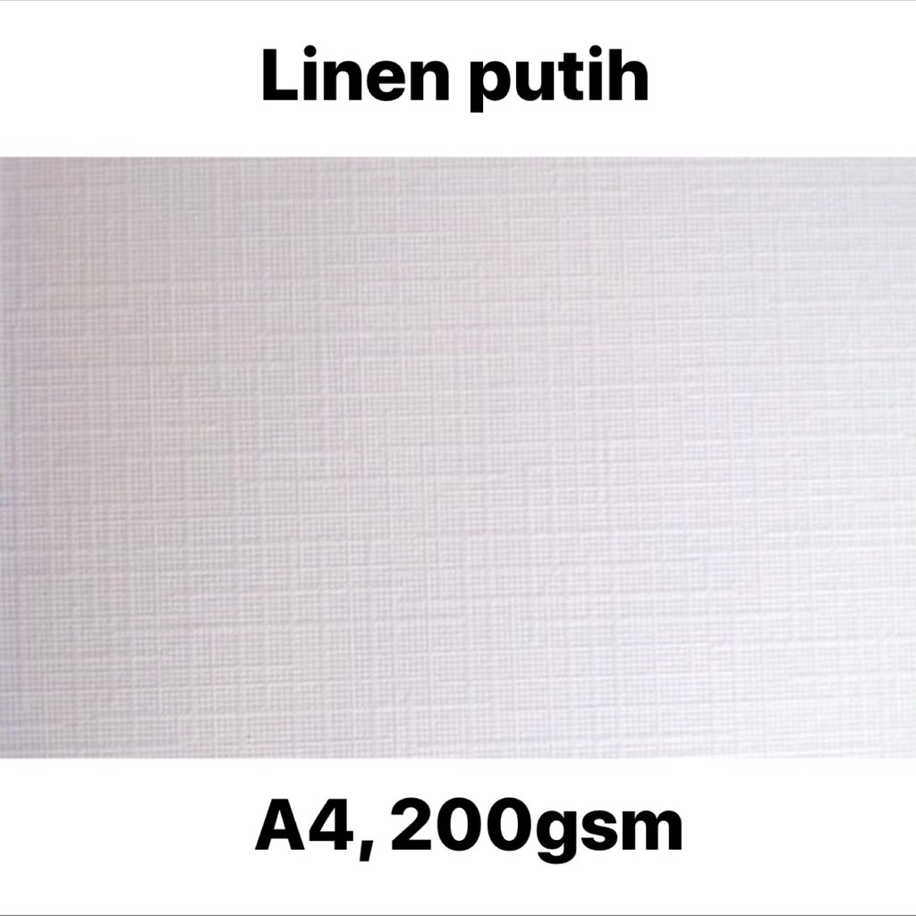 

Kertas Linen Tebal 10pcs, A4 200gsm by fgpaper
